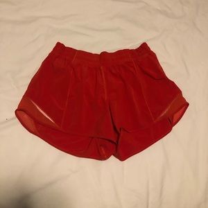 Red hotty hot shorts tall